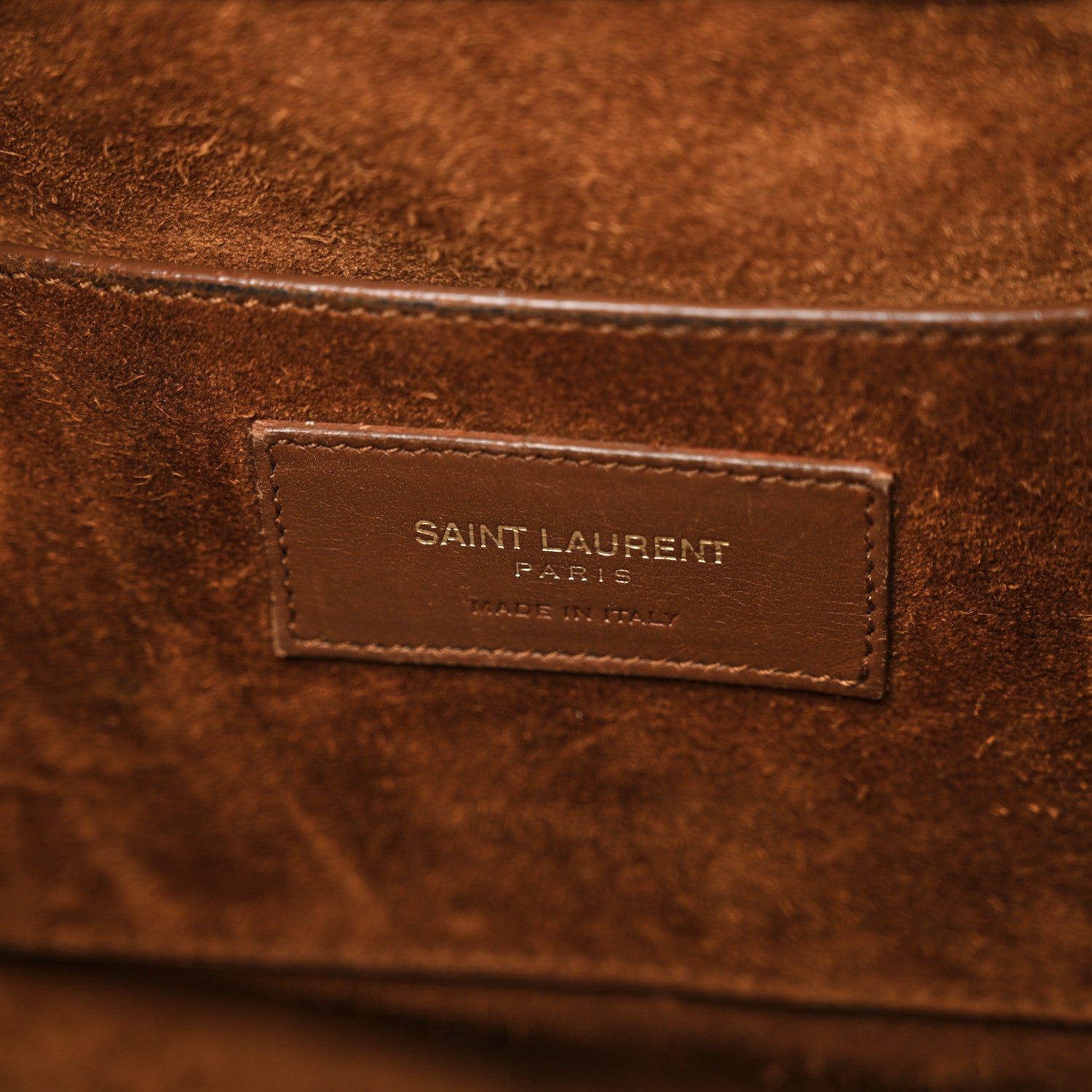 Saint Laurent Calfskin Large Emmanuelle Bucket Bag Cognac 6 of 18