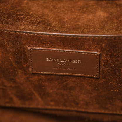 Saint Laurent Calfskin Large Emmanuelle Bucket Bag Cognac 6 of 18