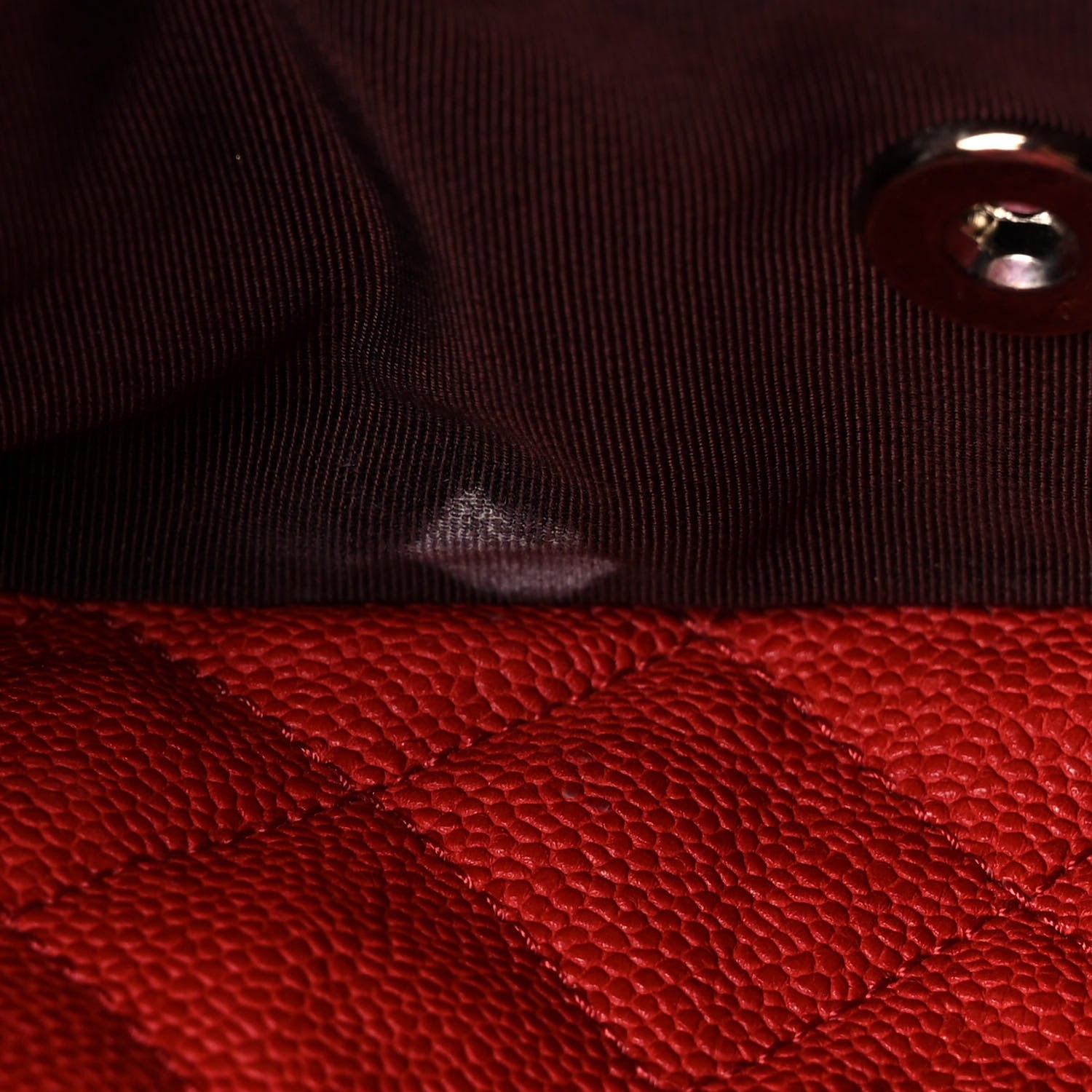 Chanel Caviar Quilted Medium French Riviera Flap Red 12 of 13