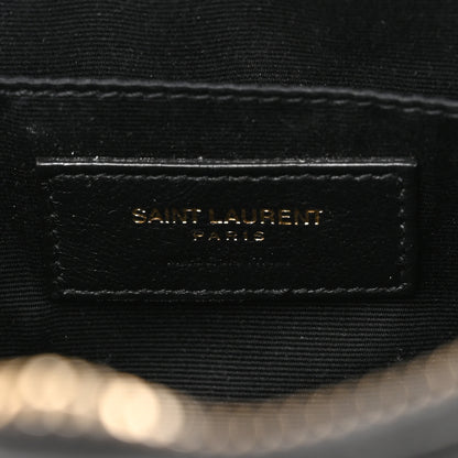 Saint Laurent Calfskin Matelasse Monogram Lou Camera Bag Black 6 of 11