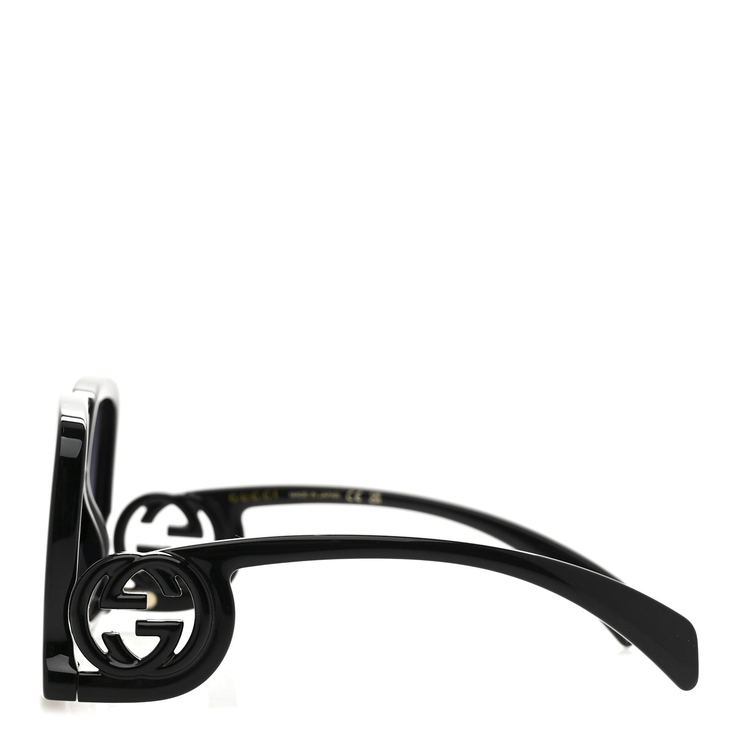 Gucci Acetate Rectangle Frame Sunglasses GG1326S Black 3 of 8