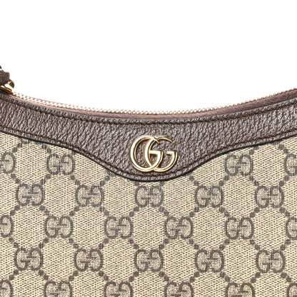 Gucci GG Supreme Monogram Textured Dollar Calfskin Small Ophidia Hobo Beige Ebony New Acero 8 of 11
