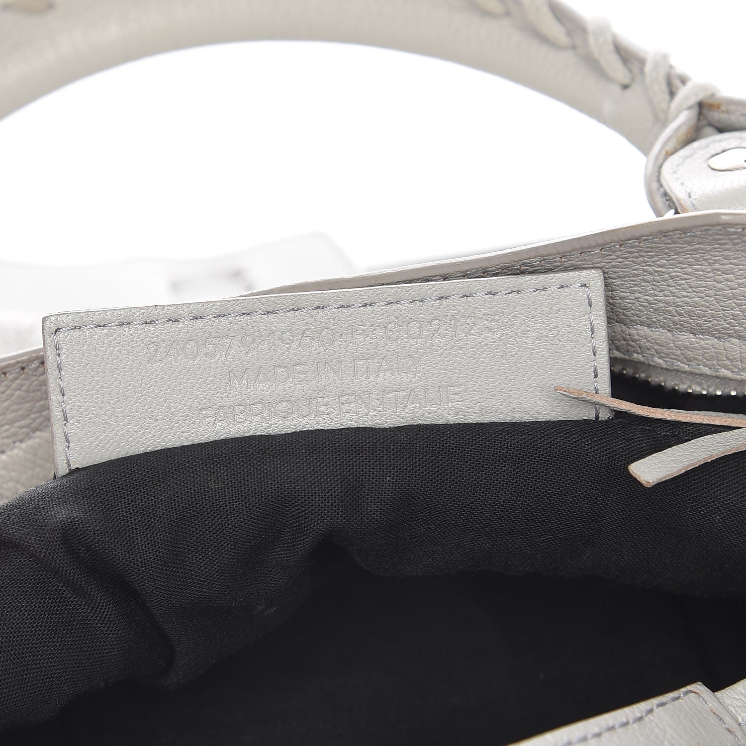 Balenciaga Chevre Silver Metallic Edge Hardware Town Gris Perle 8 of 8