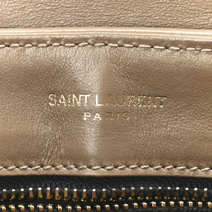 Saint Laurent Calfskin Y Quilted Monogram Toy Loulou Crossbody Bag Dark Beige 6 of 12