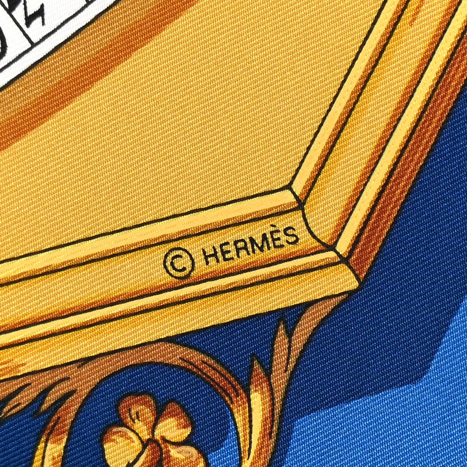 Hermes Silk Dies et Hore Scarf 90 3 of 10