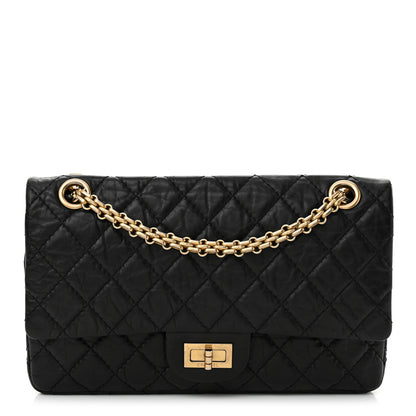 Chanel Aged Calfskin Quilted 2.55 Reissue 225 Flap Black 1 of 12