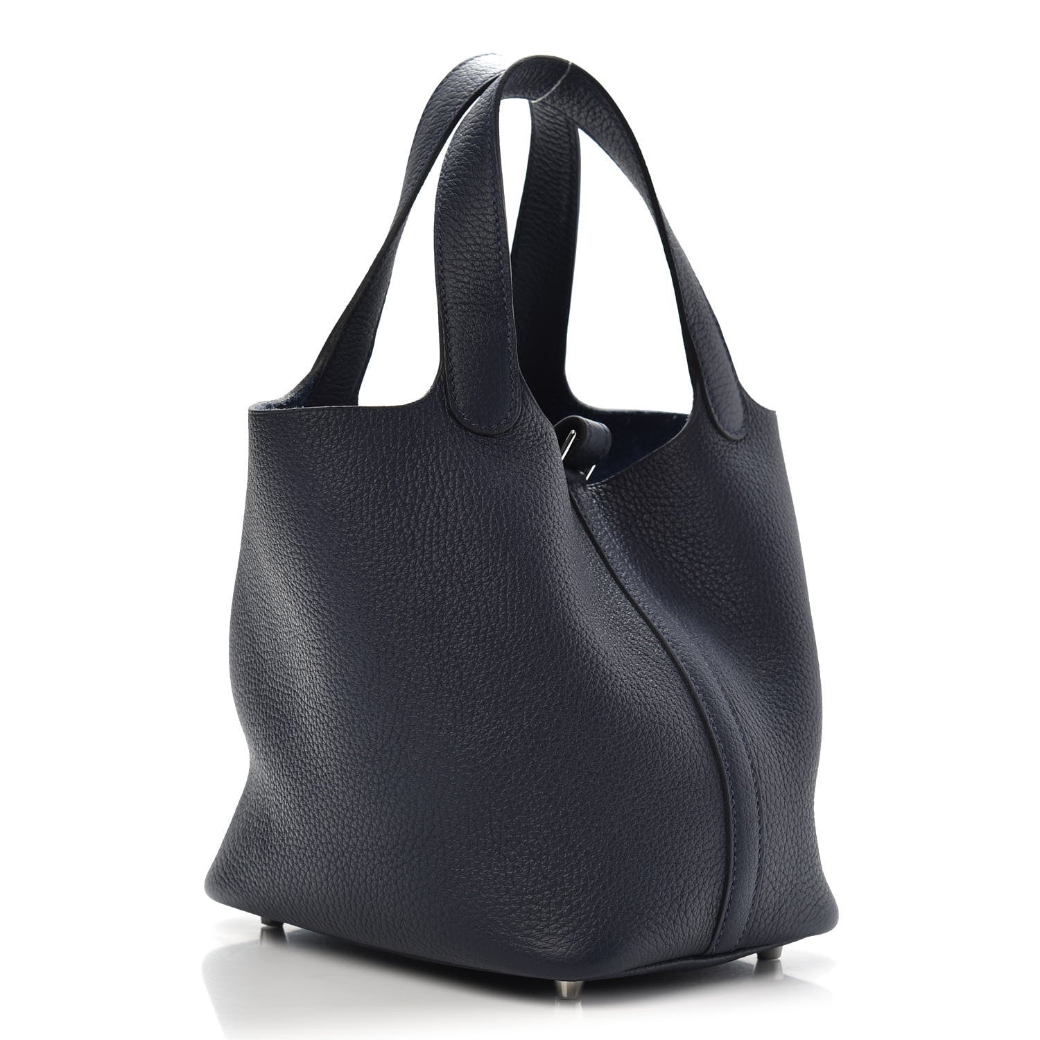 Hermes Taurillon Clemence Picotin Lock 18 PM Bleu Nuit 3 of 8