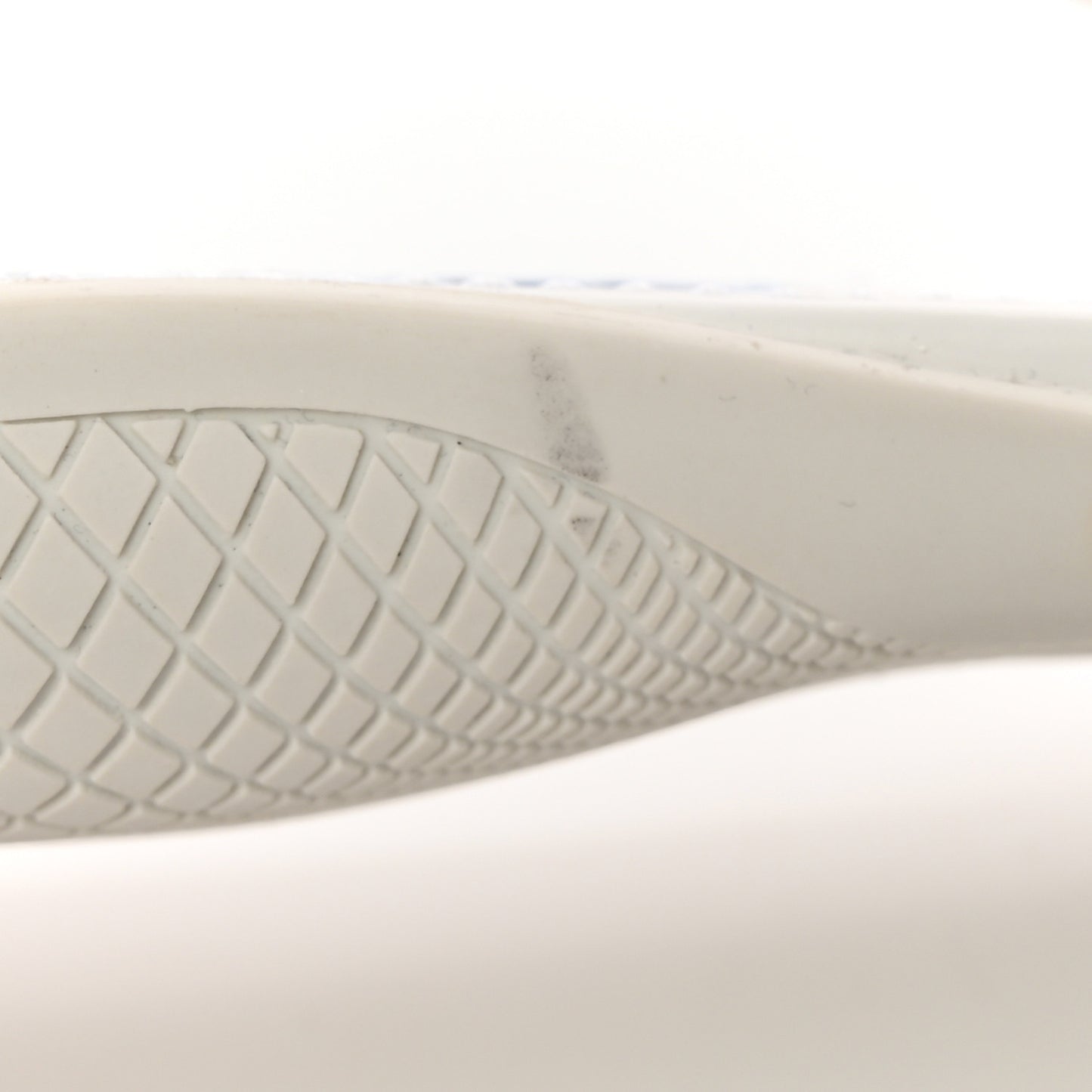 Spazzolato Triangle Logo Pointed Toe Slingback Flats 37 White