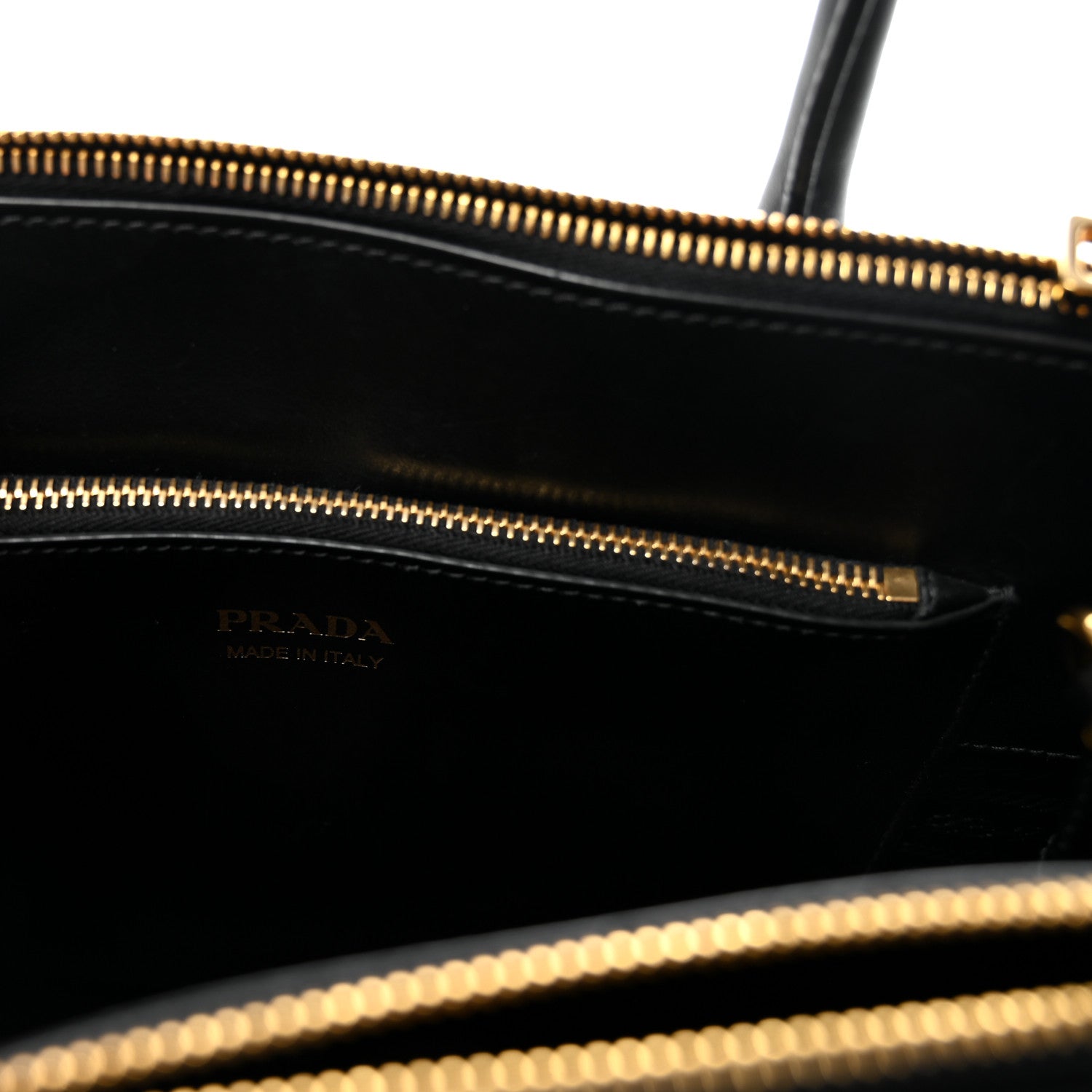 Prada Saffiano City Calfskin Paradigme Bag Black 6 of 9