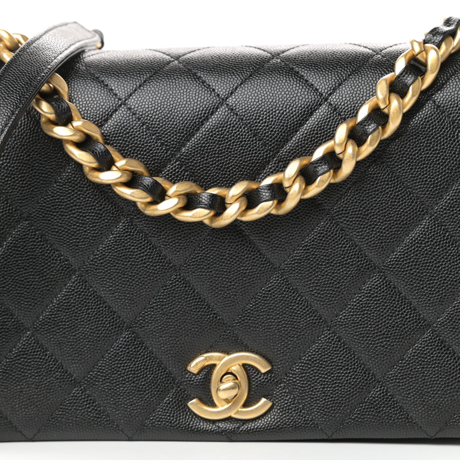 Chanel Caviar Quilted Medium Fashion Therapy Flap Bag Black 10 of 11