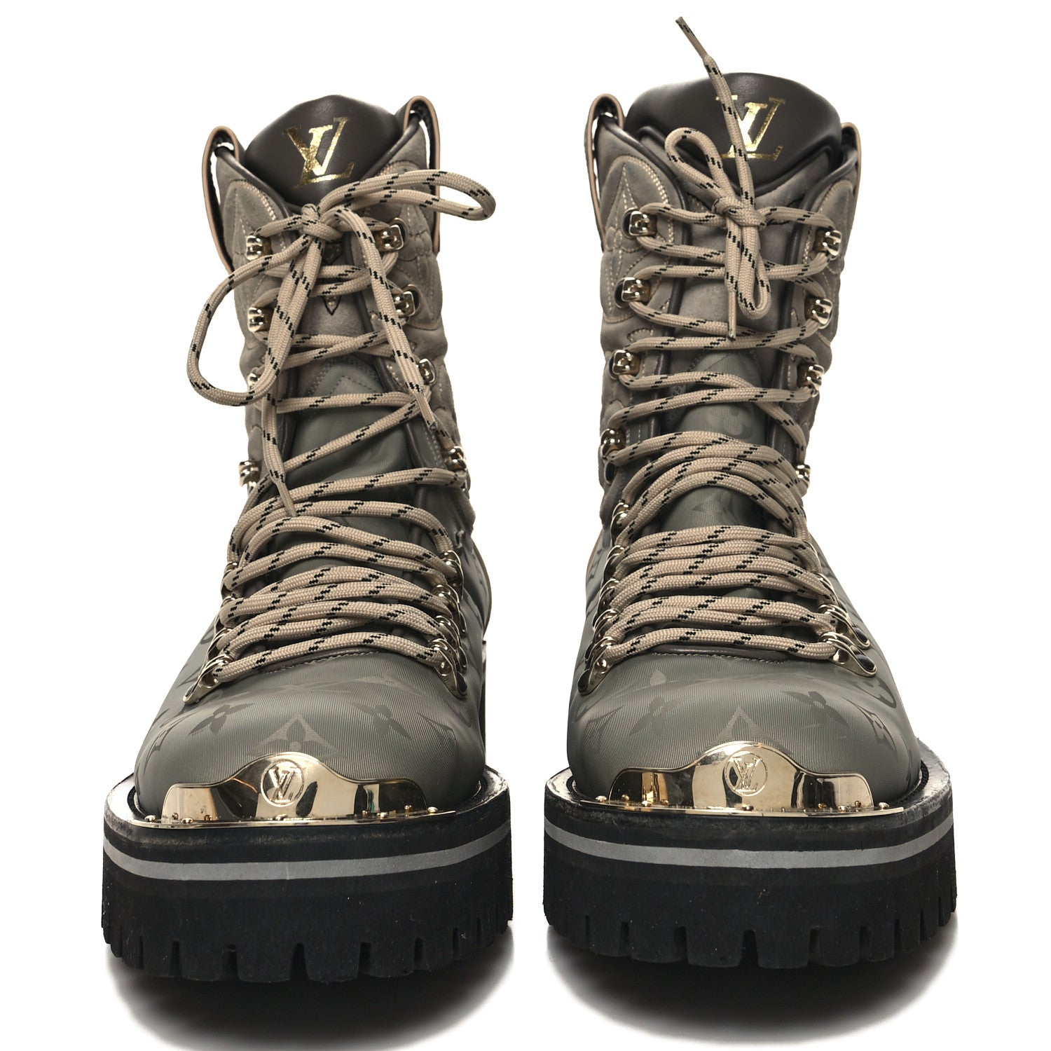 Louis Vuitton Monogram Titanium Mens Outland Ankle Boots 8 2 of 9