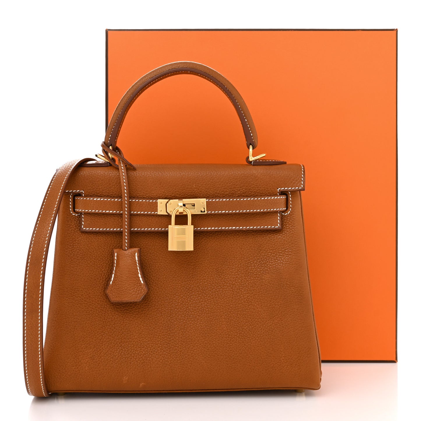 Barenia Faubourg Kelly Retourne 25 Fauve