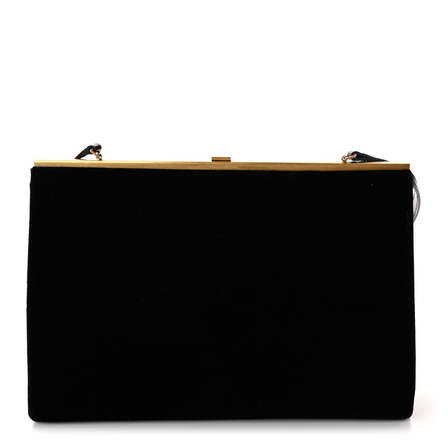 Saint Laurent Velvet Large Le Anne-Marie Shoulder Bag Black 1 of 9