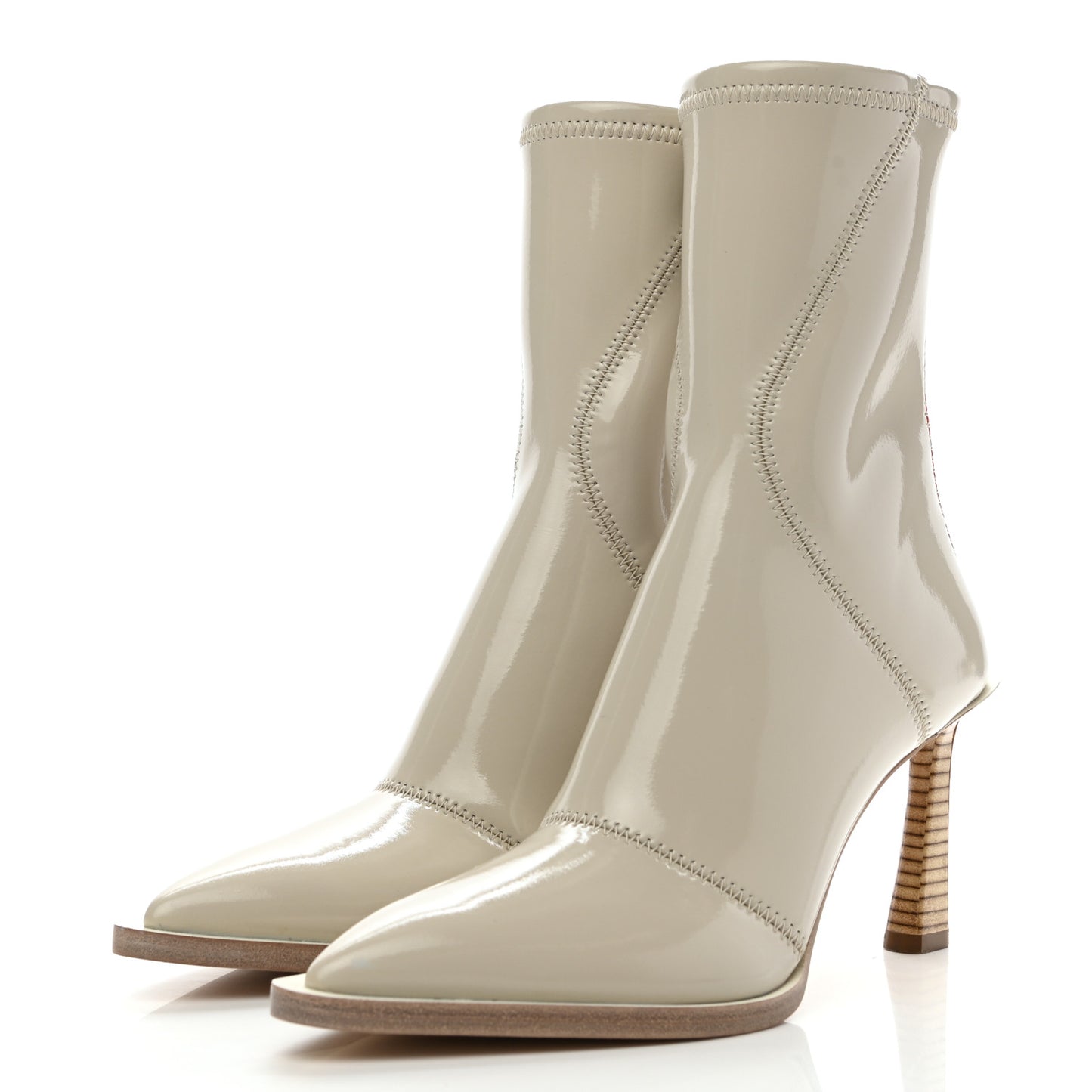 Glossy Neoprene FFrame Ankle Boots 36.5 Pietra