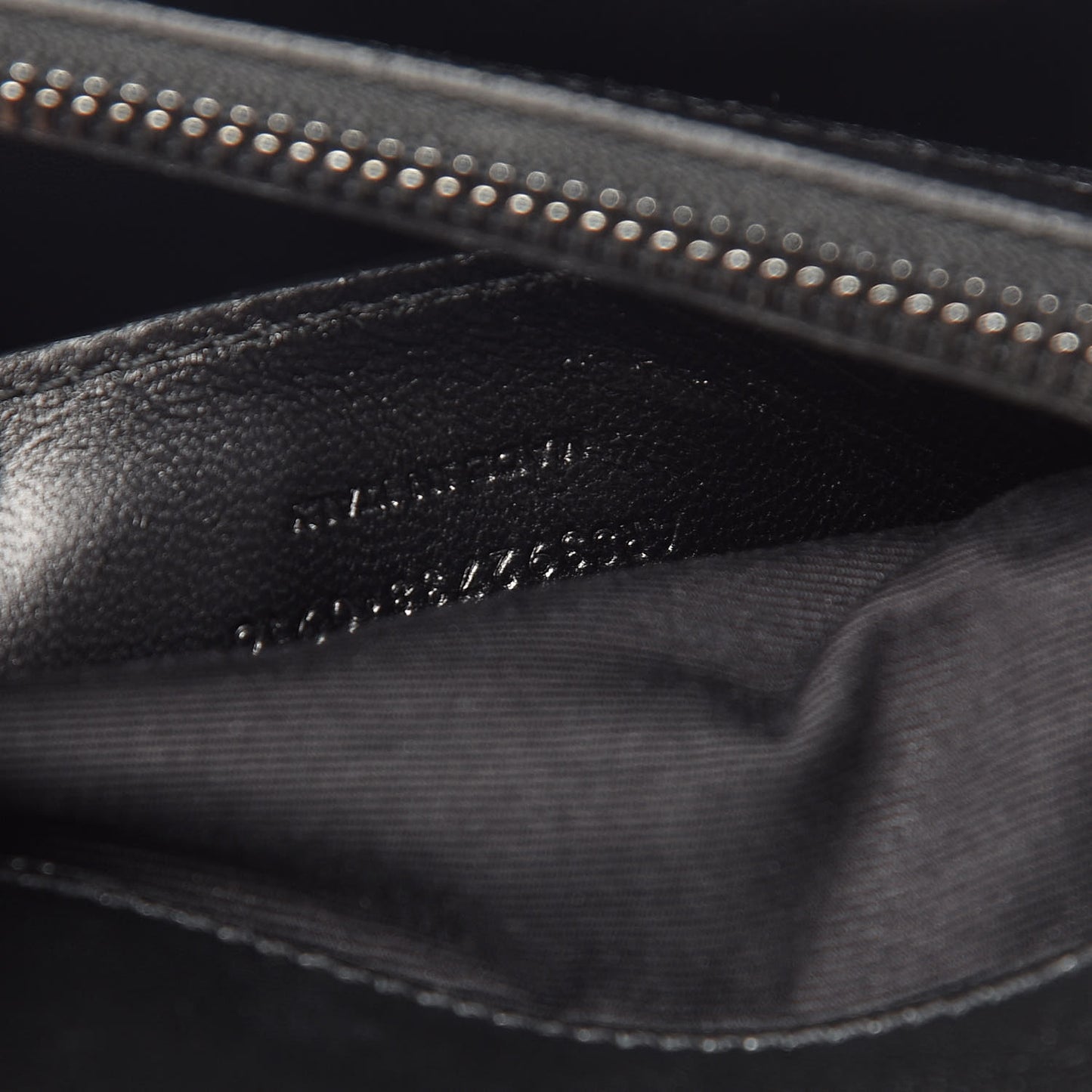 Sheepskin Matelasse Chevron Monogram Large College Satchel Black