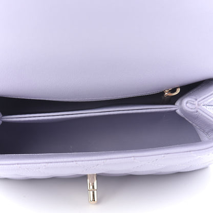 Chanel Caviar Quilted Extra Mini Coco Handle Flap Light Purple 4 of 8