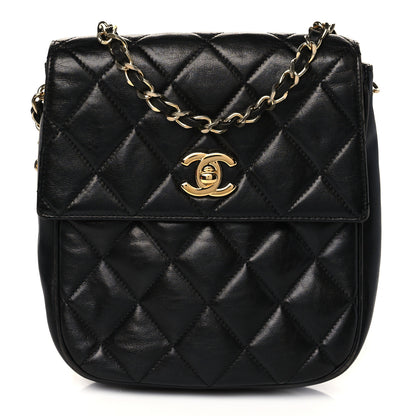 Chanel Lambskin Quilted Flap Crossbody Black 1 of 12