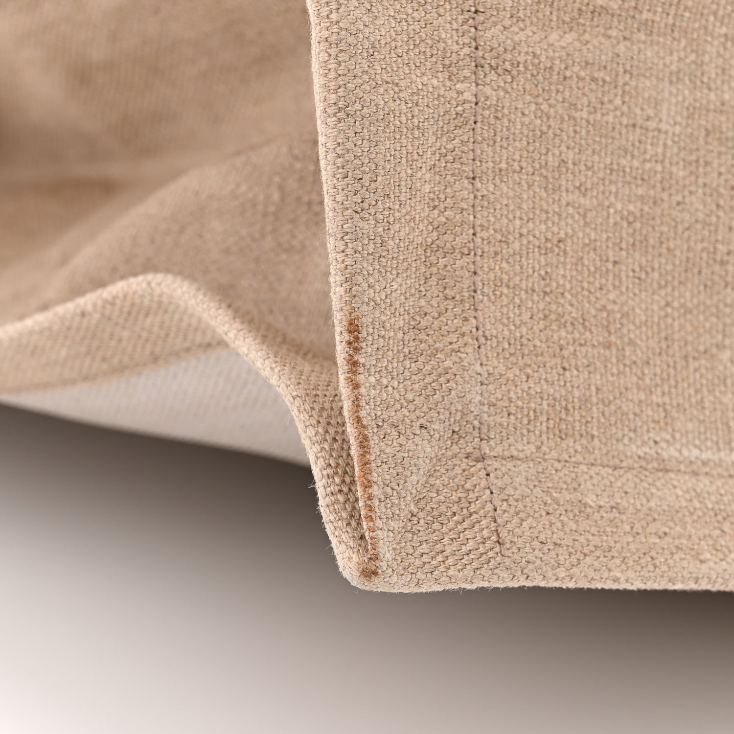 Saint Laurent Linen Calfskin Rive Gauche Tote Optic White 13 of 17