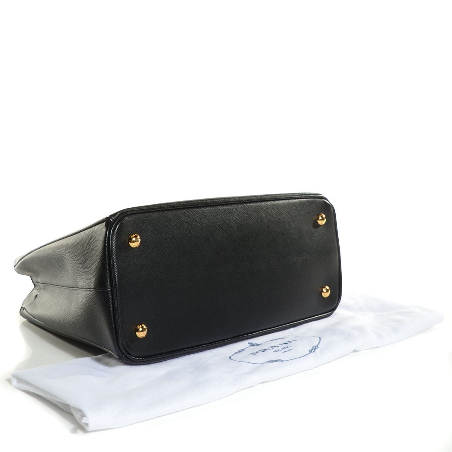 Prada Saffiano Lux Medium Tote Nero Black 4 of 11