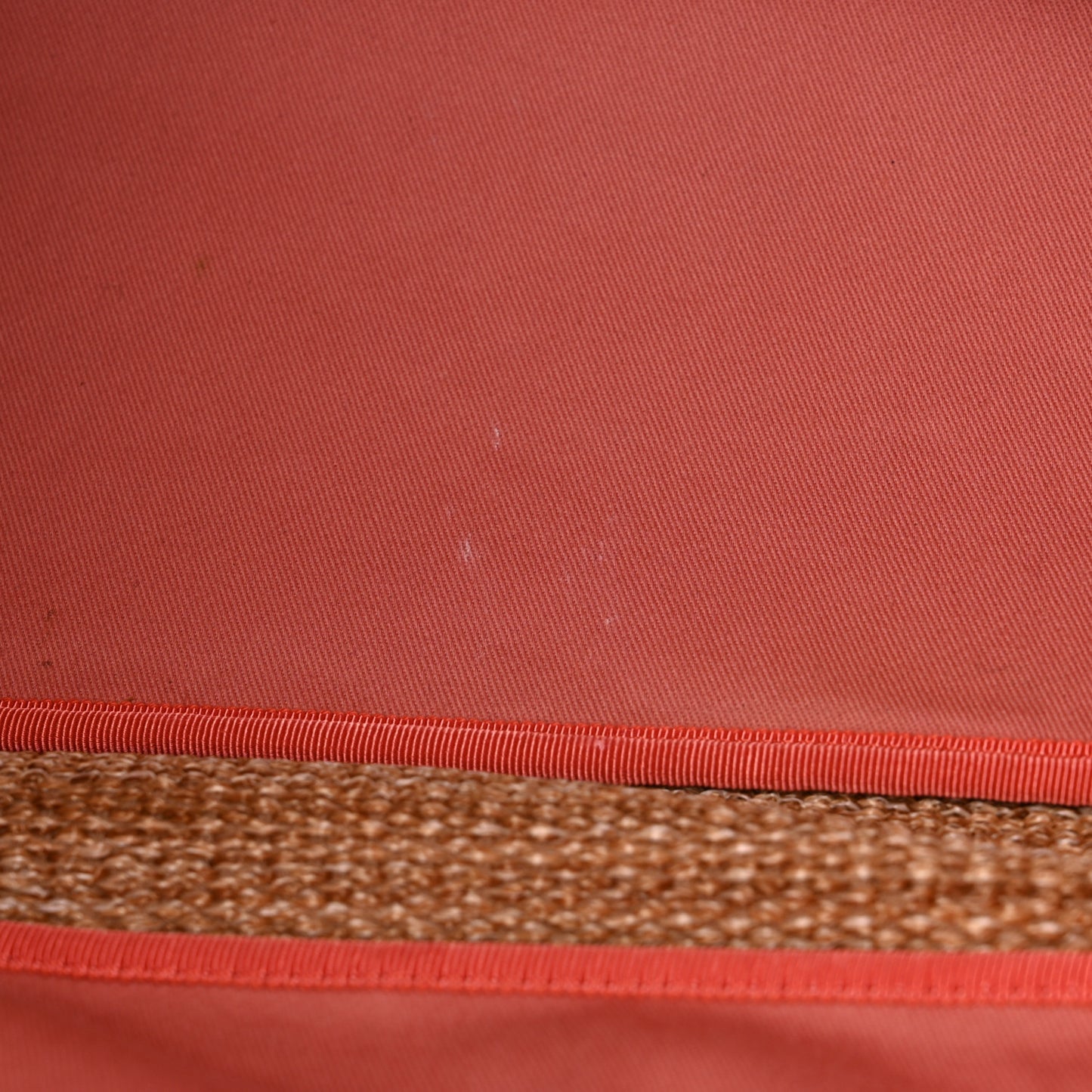 Mixed Fibers Large Shopping Bag Pink Beige