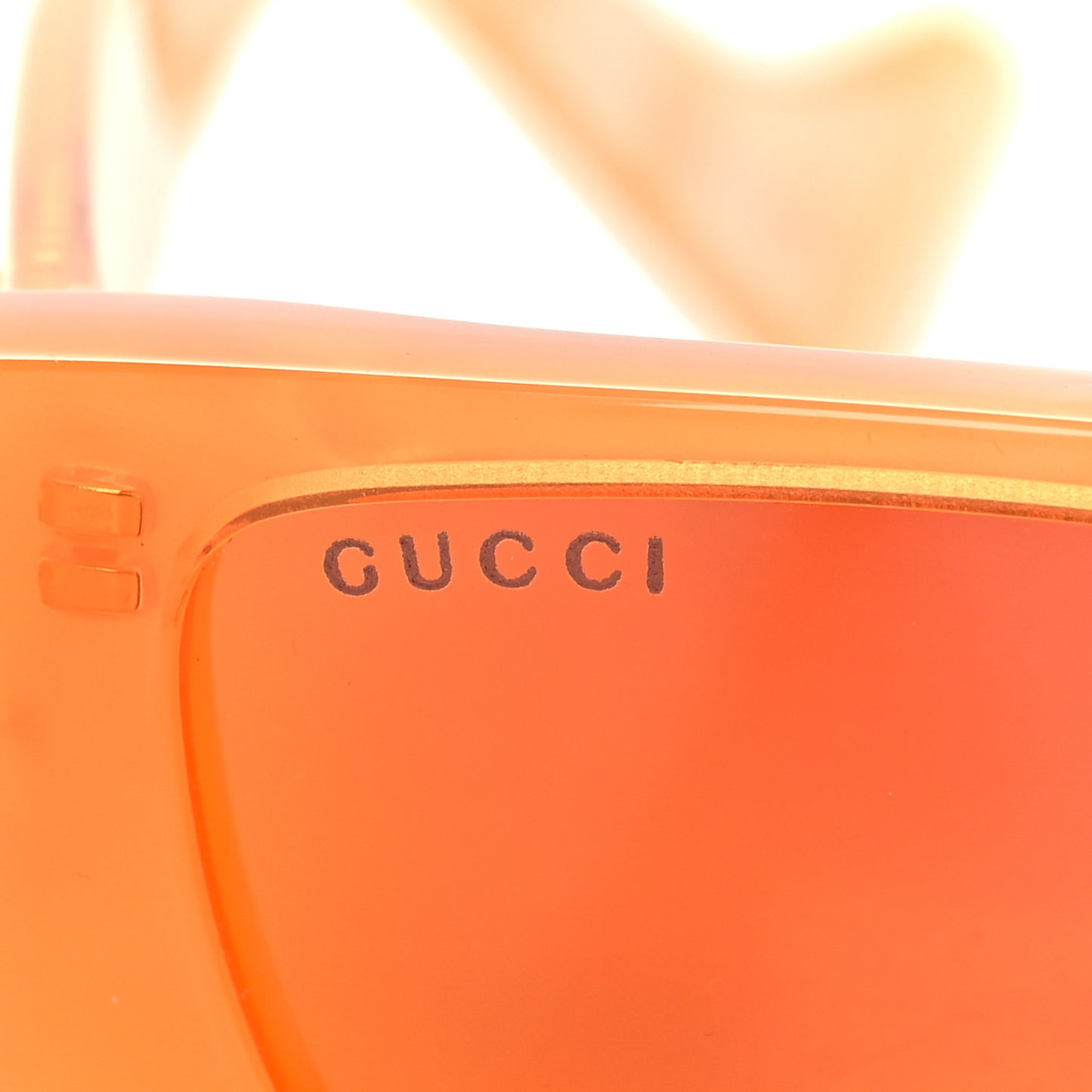 Acetate Square Sunglasses GG0516S Orange