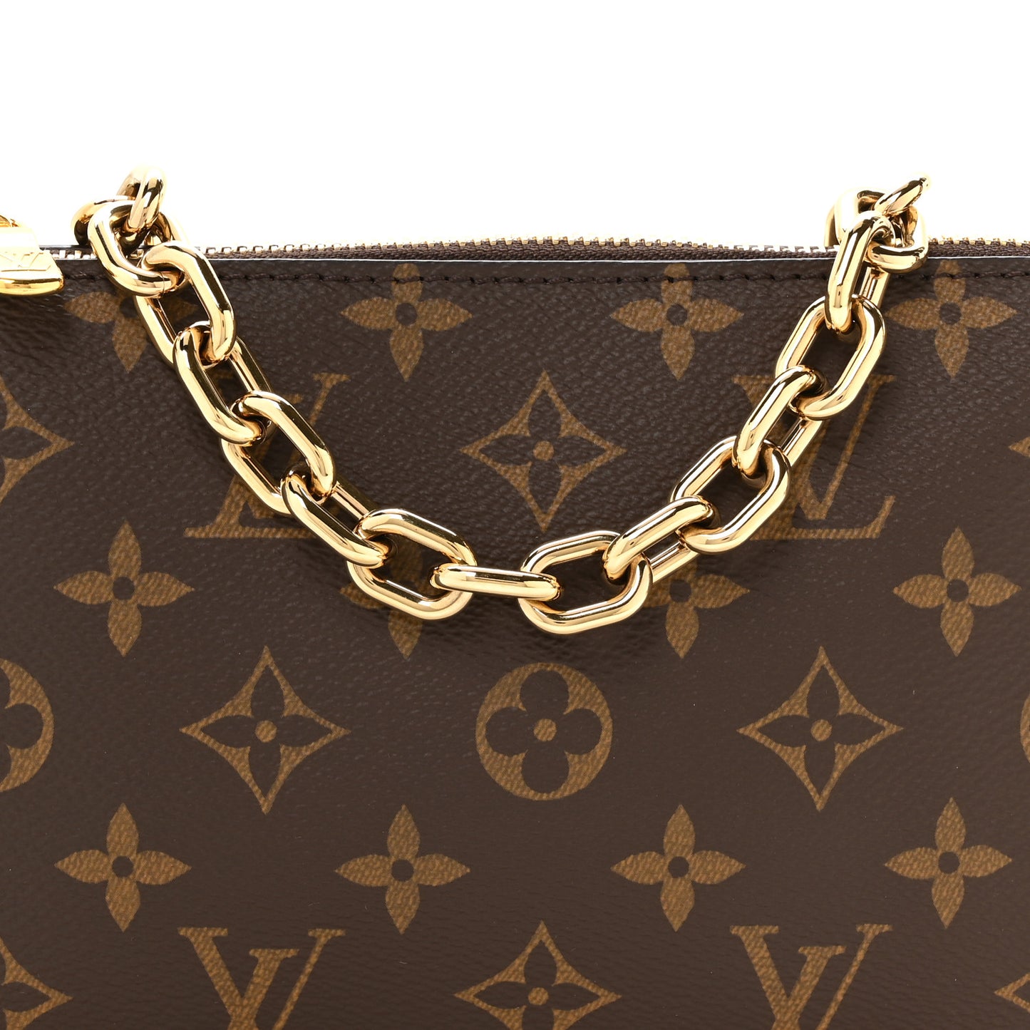 Monogram Metal Studded Capsule Pochette