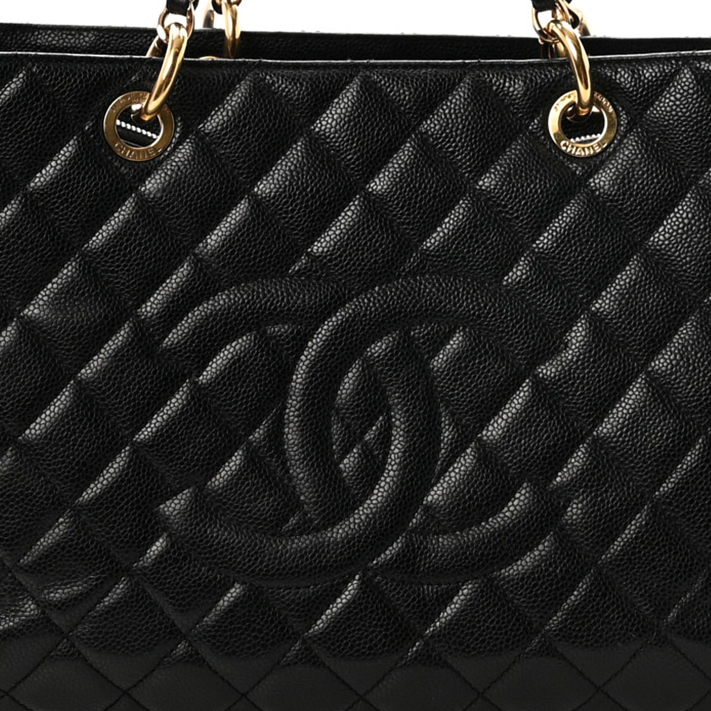 Caviar Quilted XL Grand Shopping Tote GST Black