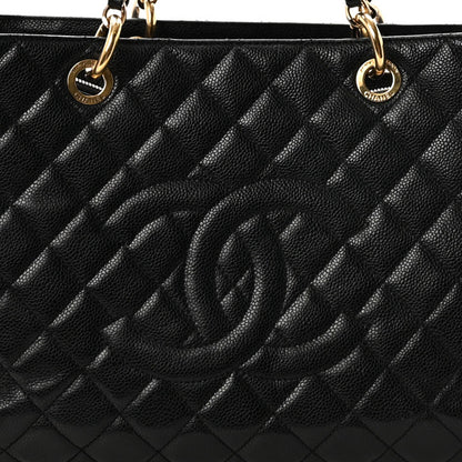 Chanel Caviar Quilted XL Grand Shopping Tote GST Black 8 of 10