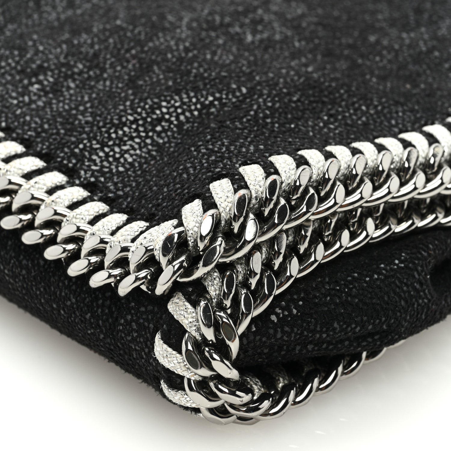 Stella McCartney Shaggy Deer Falabella Crossbody Clutch Black 8 of 8