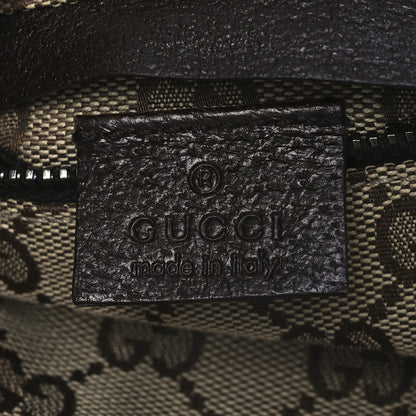 Gucci GG Monogram Double Pocket Belt Bag Dark Brown 6 of 10