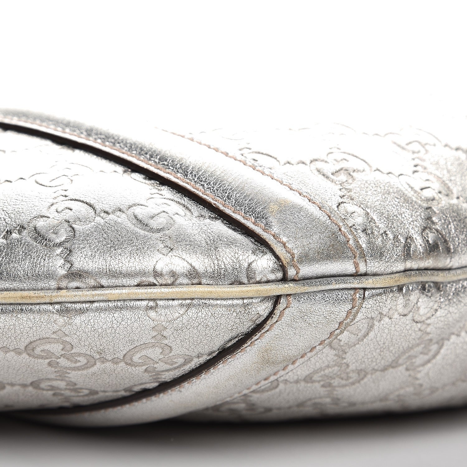 Gucci Guccissima Medium Britt Tote Silver 13 of 17
