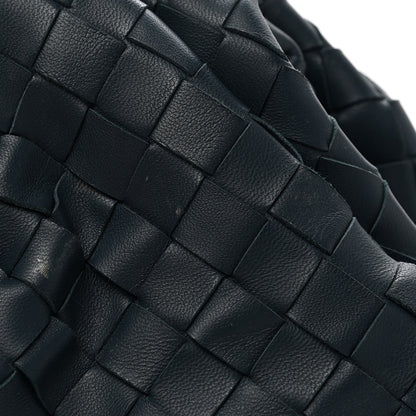 Bottega Veneta Nappa Maxi Intrecciato The Pouch Oversized Clutch Deep Blue 9 of 9