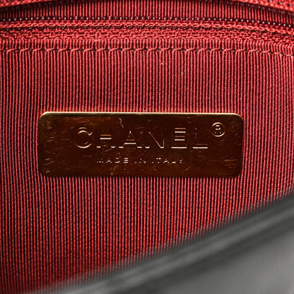 Chanel Lambskin Quilted Chain Infinity Waist Belt Bag Black 6 of 10