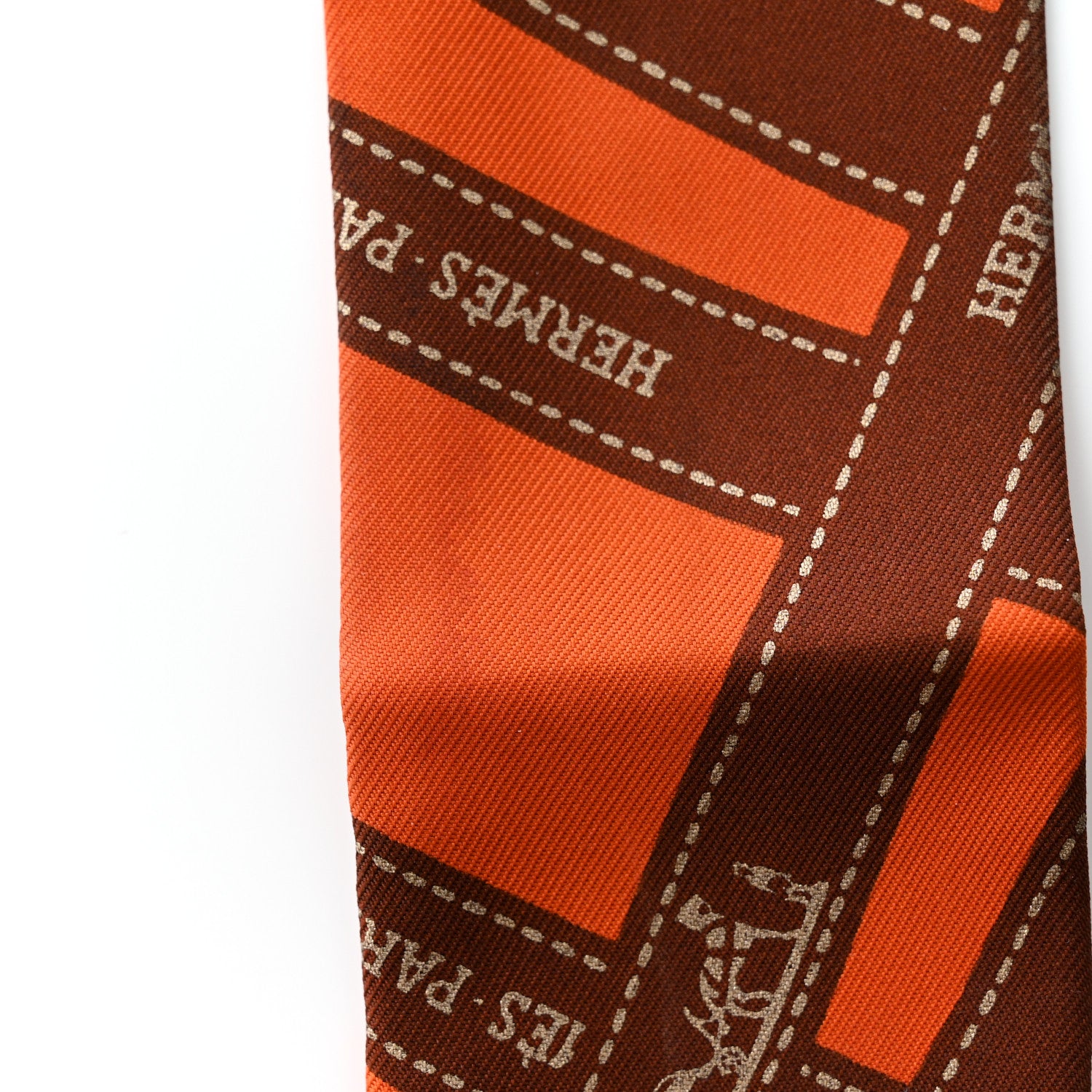 Hermes Silk Bolduc Twilly Orange 6 of 7