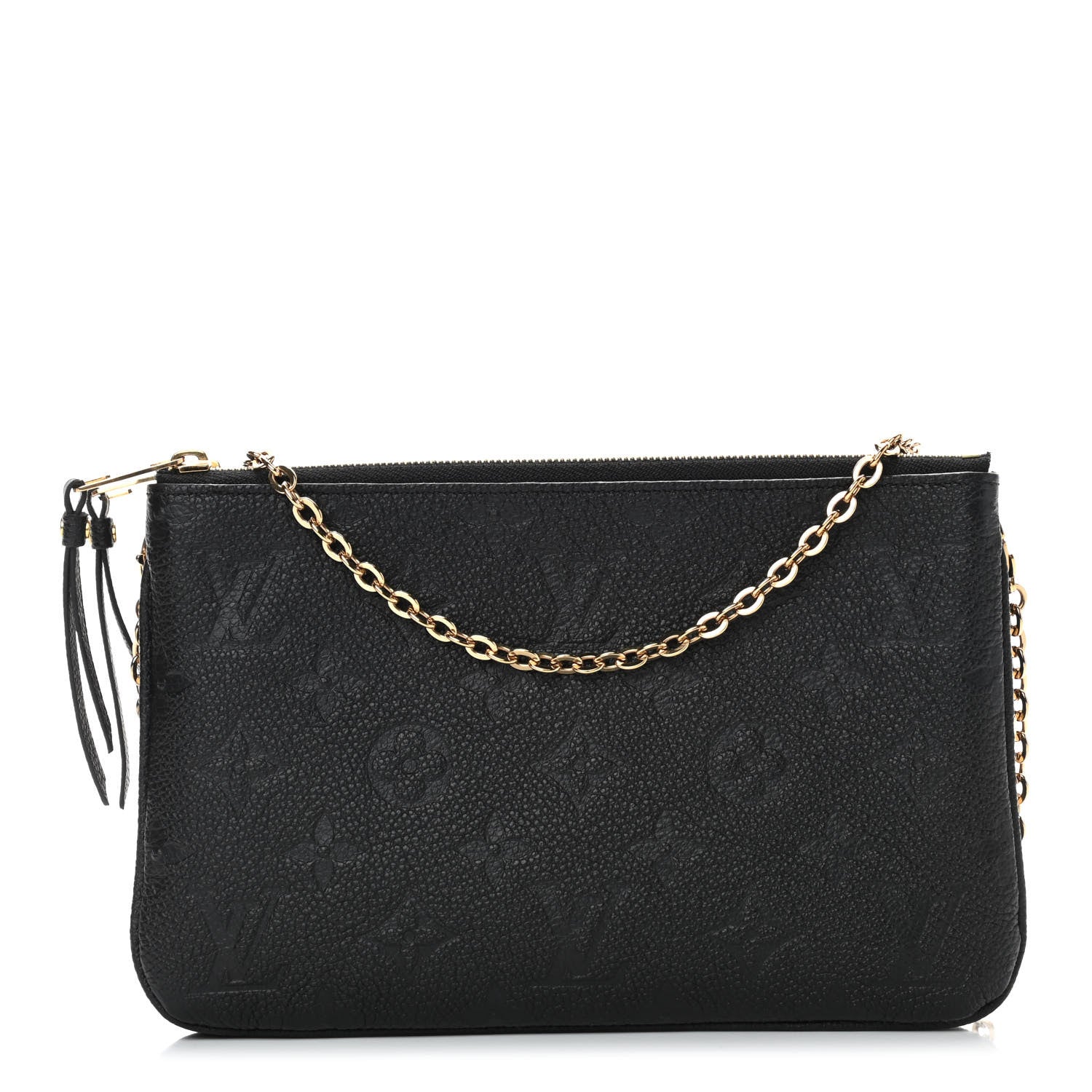 Louis Vuitton Empreinte Double Zip Pochette Black 1 of 10