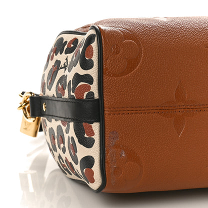 Louis Vuitton Empreinte Monogram Giant Wild At Heart Speedy Bandouliere 25 Caramel 7 of 8