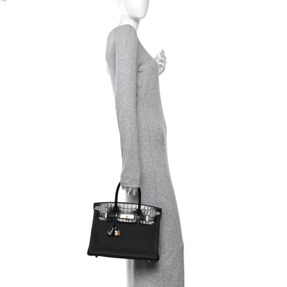 Hermes Togo Matte Alligator Birkin Touch 30 Black 2 of 11