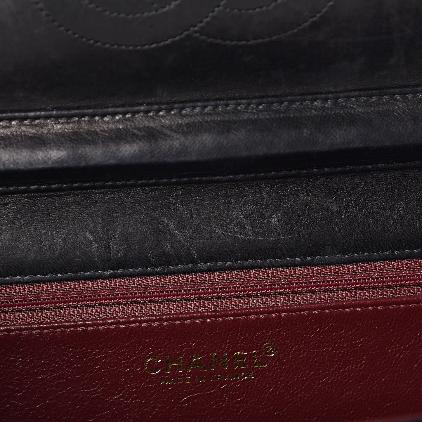 Lambskin Quilted Medium Single Flap Black