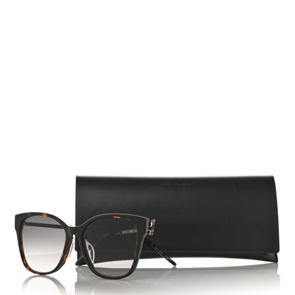 Saint Laurent Square Acetate Metal SLM48S Sunglasses Tortoise 7 of 7