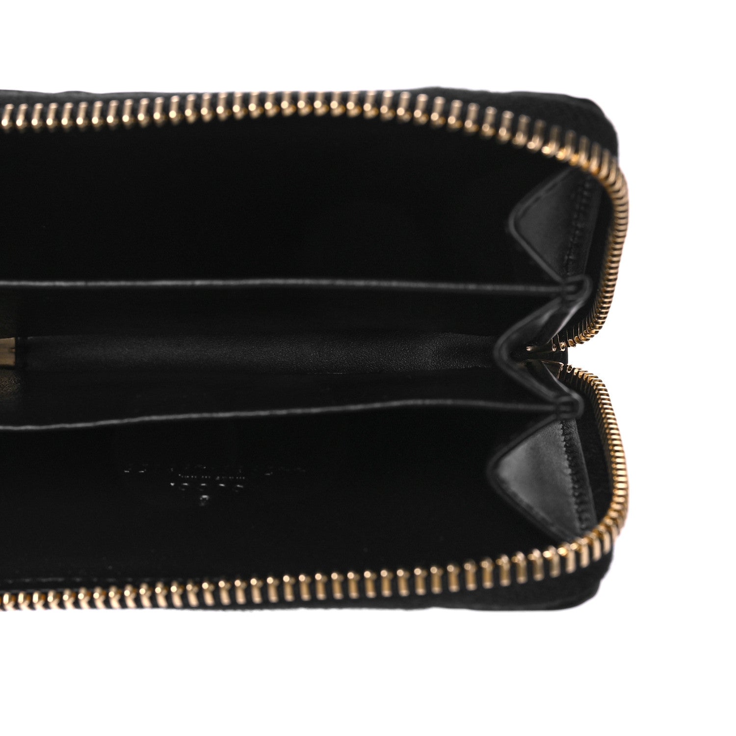 Gucci Guccissima Zip Around Card Case Black 5 of 10