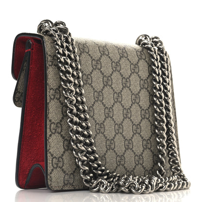 Gucci GG Supreme Monogram Mini Dionysus Shoulder Bag Hibiscus Red 3 of 11