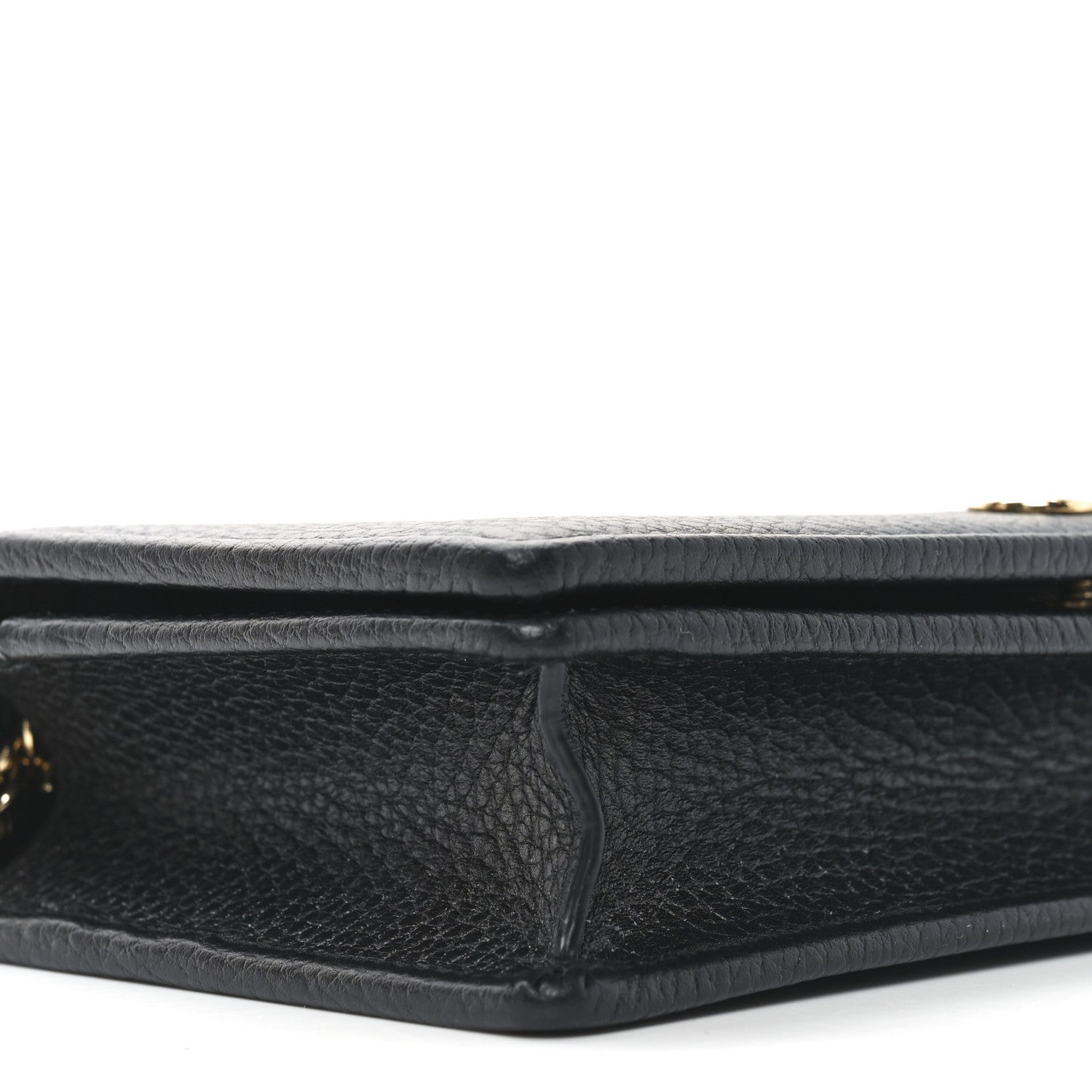 Gucci Calfskin Mini GG Marmont Chain Wallet Black 8 of 10