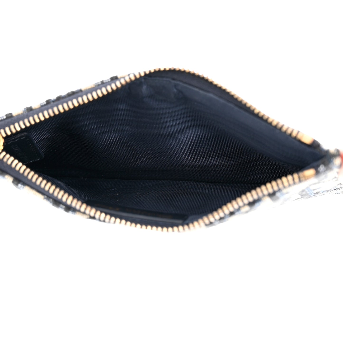 Oblique Saddle Chain Long Wallet Blue