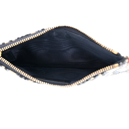 Christian Dior Oblique Saddle Chain Long Wallet Blue 6 of 12