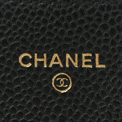 Chanel Caviar Quilted Large Gusset Flap Wallet Black 6 of 16