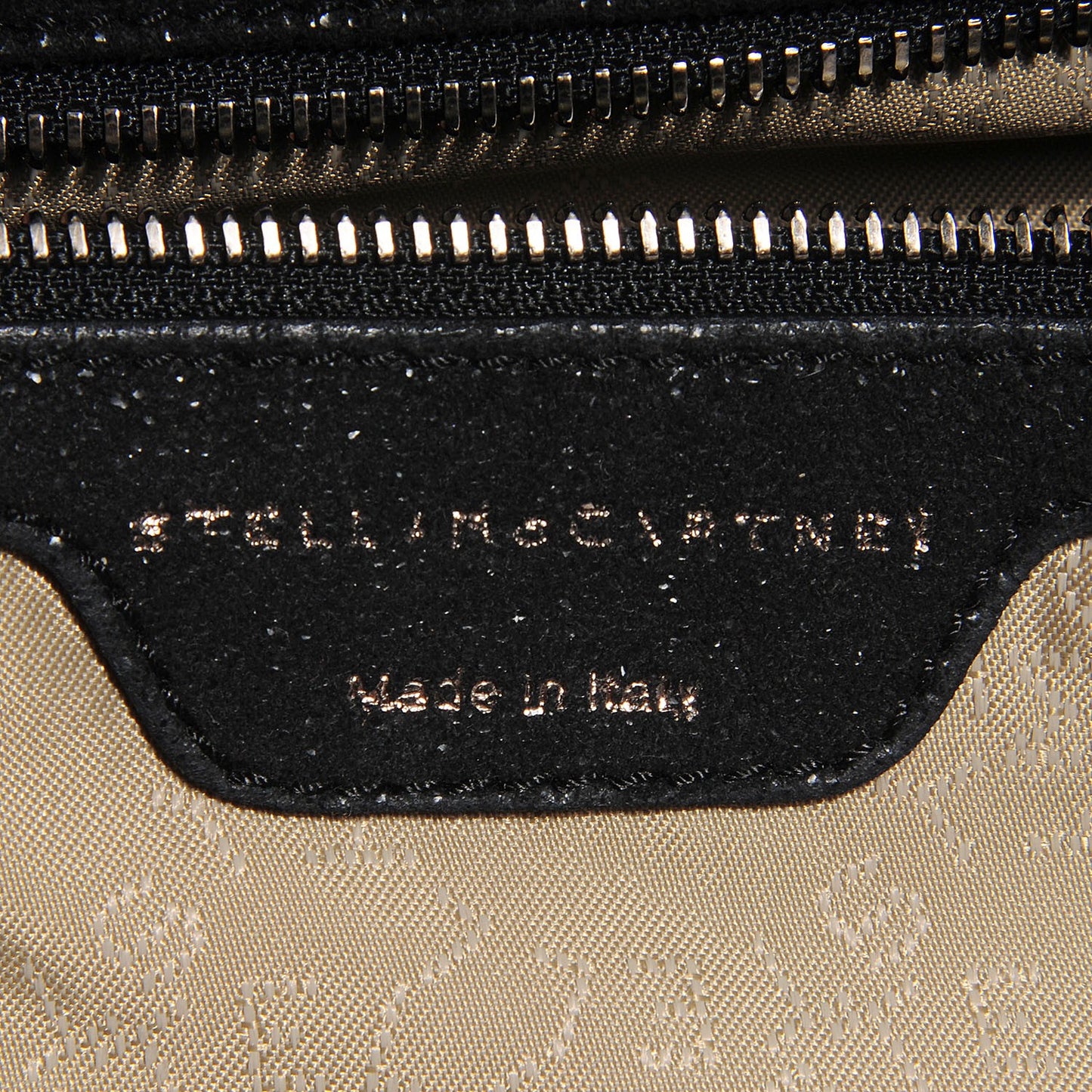 Faux Leather Shaggy Deer Falabella Fold Over Tote Black