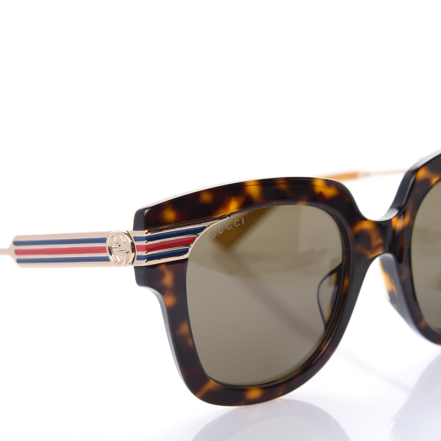 Acetate Square Frame Web GG0281SA Sunglasses Havana
