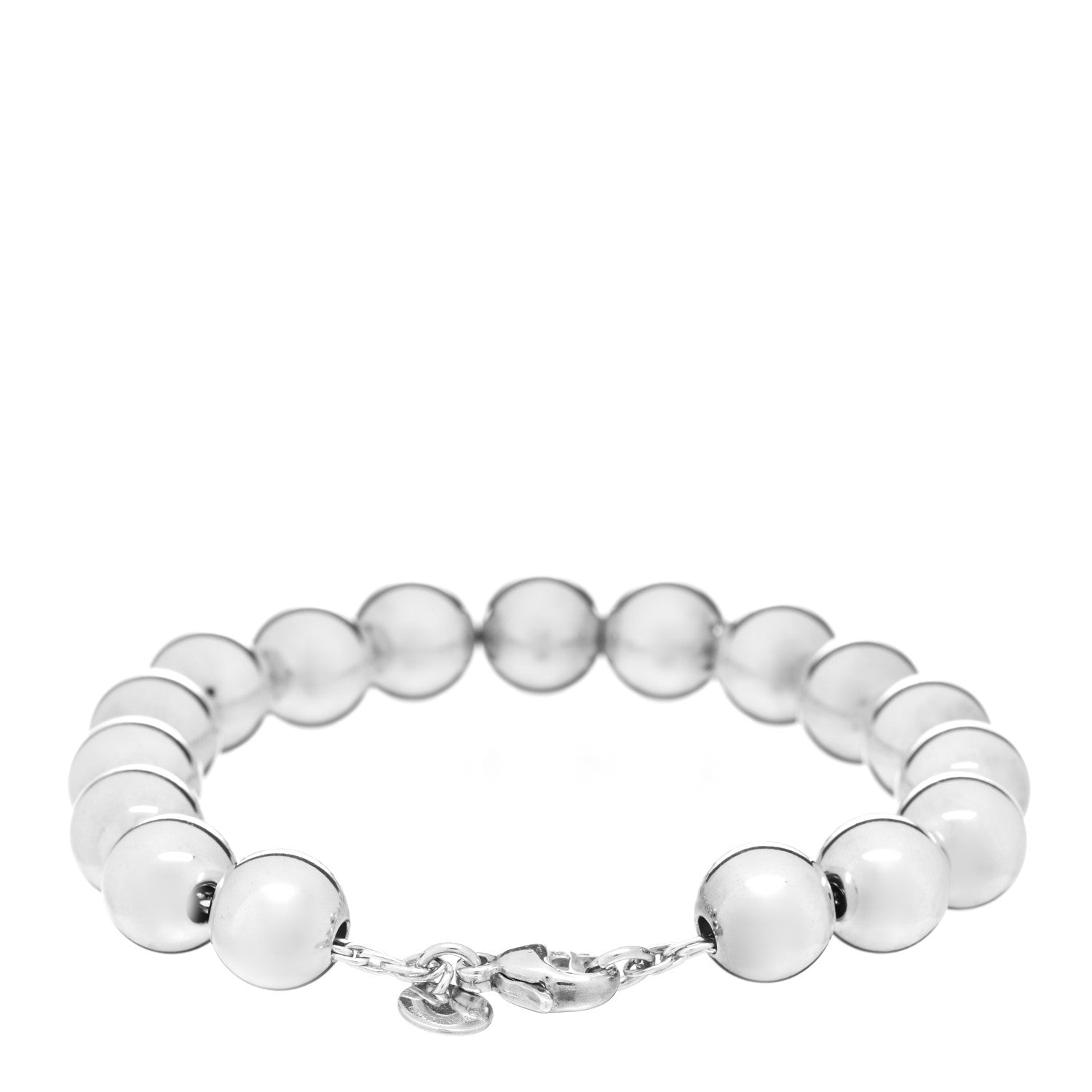 Tiffany Sterling Silver 10mm HardWear Ball Bracelet 2 of 3