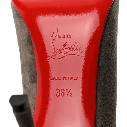 Christian Louboutin Veau Velours Decoltish 85 Pumps 36.5 Roche 7 of 8