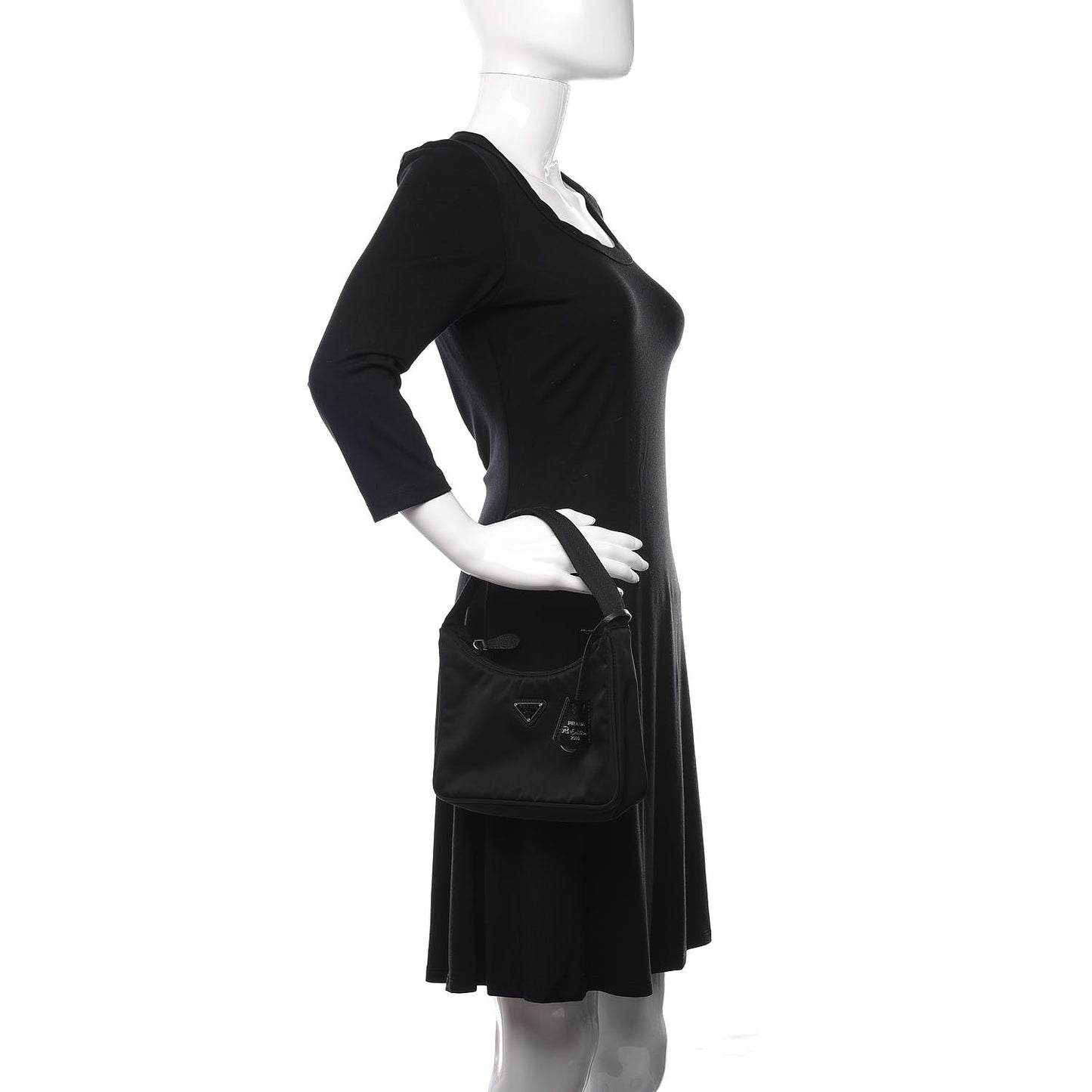 Tessuto Nylon Mini Re-Edition 2000 Bag Black